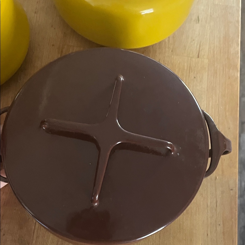 Brown Cast Iron Dutch Oven